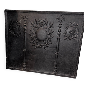 Plaque de cheminée ancienne - empire vers