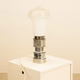 Italian lamp in metal & opaque glass 70's