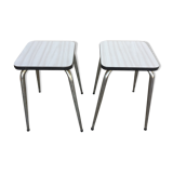 White formica stools of the 60s