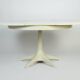 Vintage Dining Table Round Extandable 70s Space Age