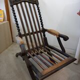 Chaise longue period Napoleon lll style Louis XV