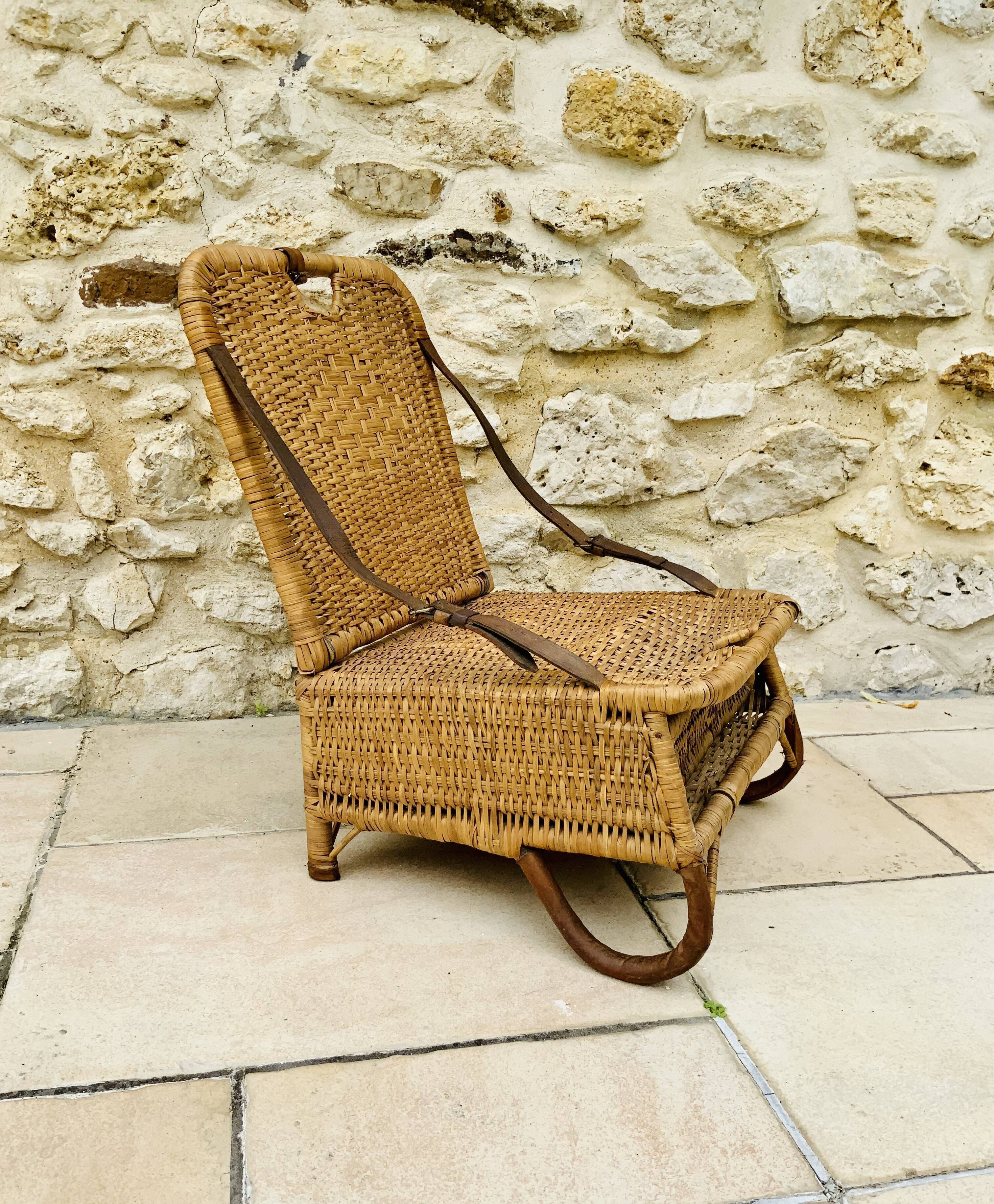 Foldable fishermen's seat