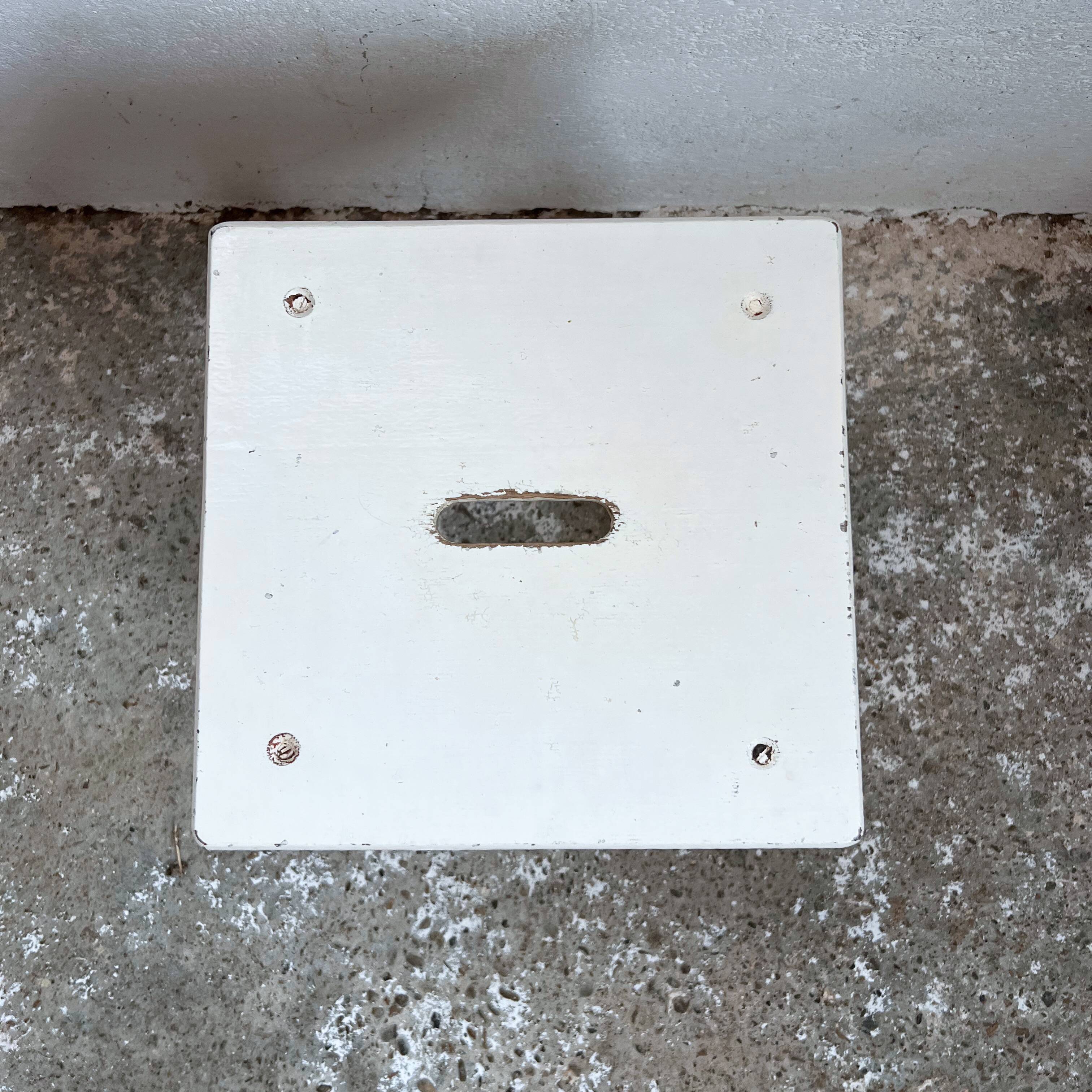 Wooden workshop stool