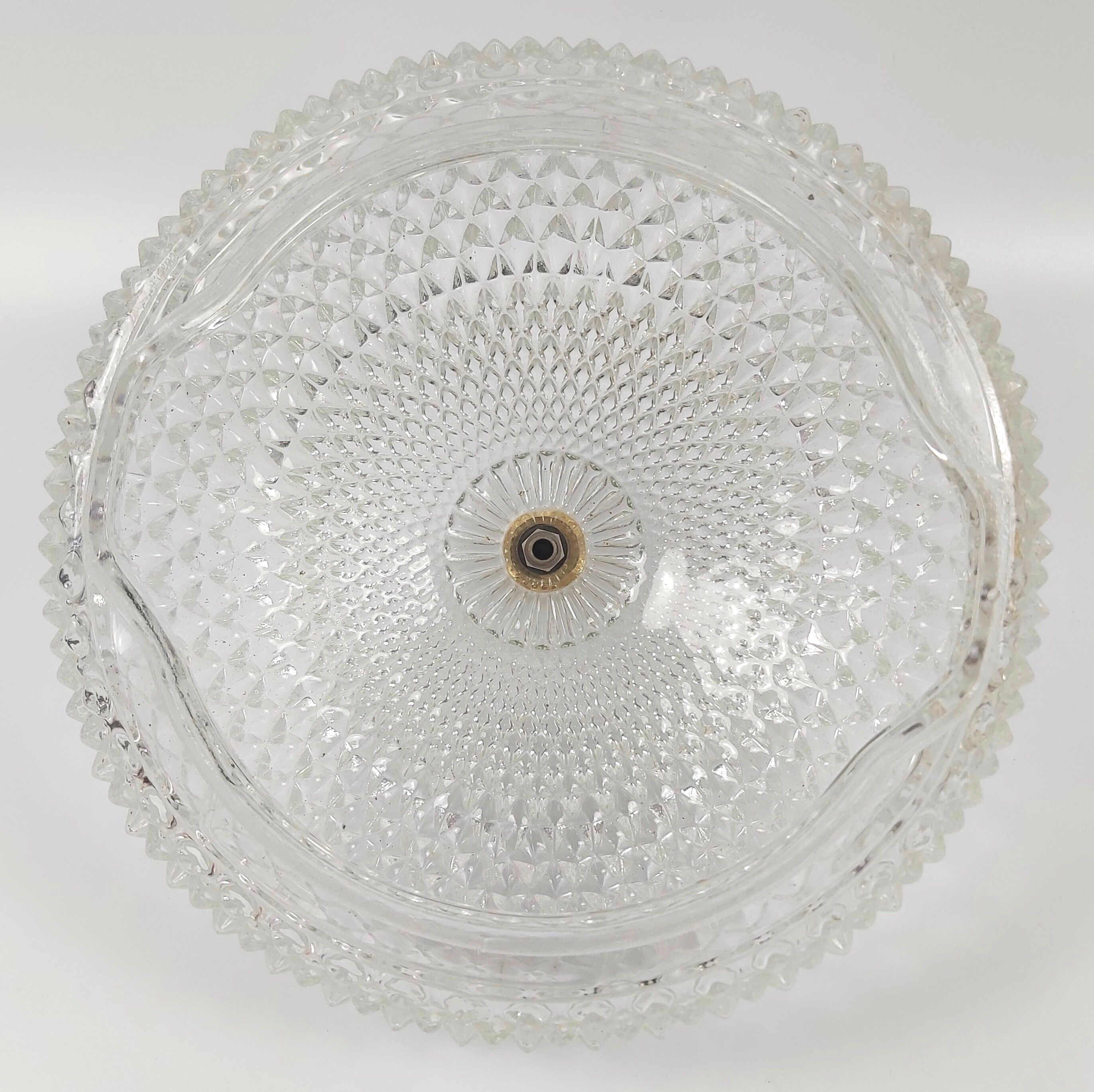 Glass ceiling lamp from Limburg, Germany, 1960s