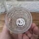 Antique crystal glass goblet signed Baccarat model Diamonds Pierreries H