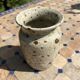 Vase en grès de Puisaye à décor de feuille