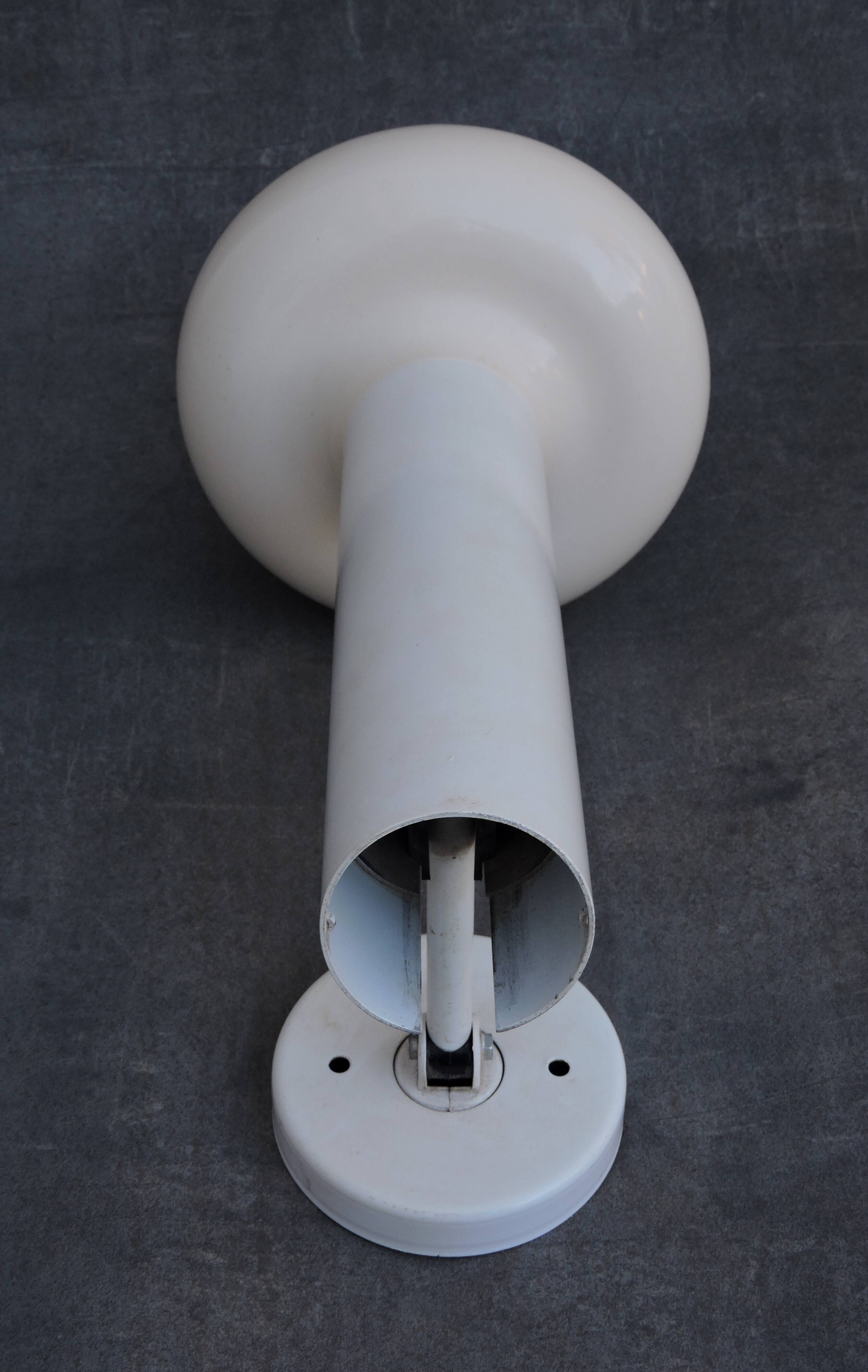 Large adjustable wall lamp saucer ufo Lita vintage metal