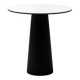 Dining table Container Marcel Wanders, black base and white top.