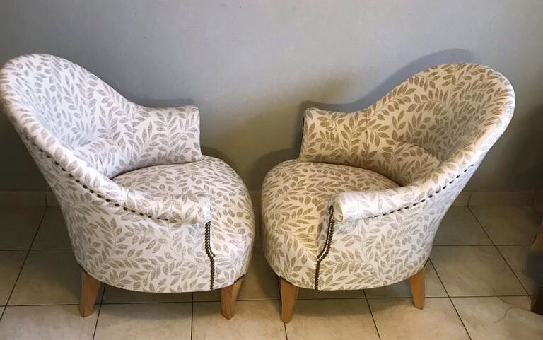 Old toad armchairs year 70s