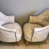 Anciens fauteuils crapaud années 70