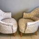 Old toad armchairs year 70s