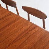 Henning Kjaernulf model 62 dining table teak Soro Stolefabrik Denmark 1958