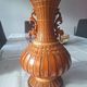Vase en bois et bambou