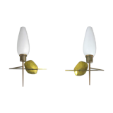 Pair of modernist sconces, 1950