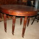 Table 6 pieds à bandeau époque Louis Philippe en acajou de cuba