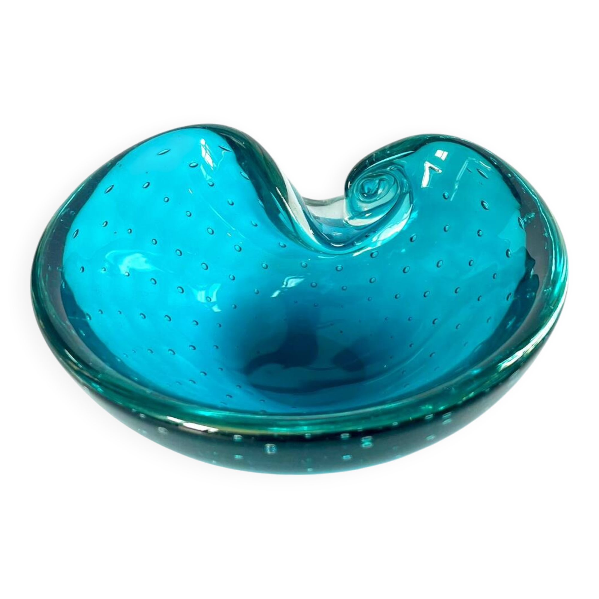 Sommerso ashtray, Barovier & Toso, Murano