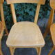 Lot of four old mismatched bistro chairs