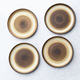 Set of 4 vintage desert plates by Longchamp