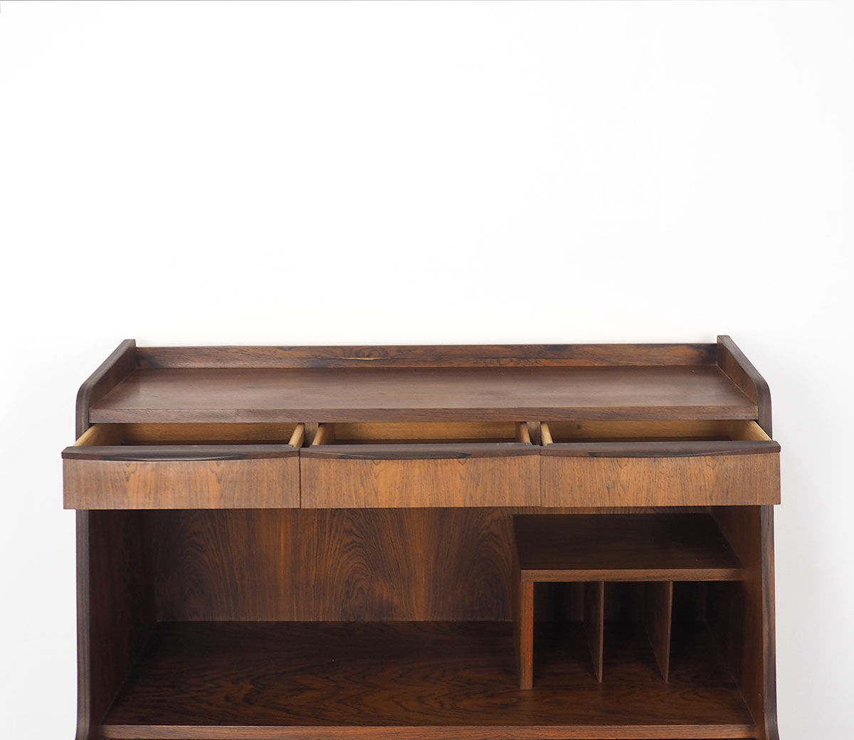 Secretaire danois de bois de rose de conception, années 60