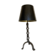 Beaten iron lamp 1970 modernist lampshade period day