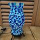 Blue mosaic glass lamp night light dp 0422042