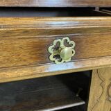 19th century 2-body sideboard in light oak