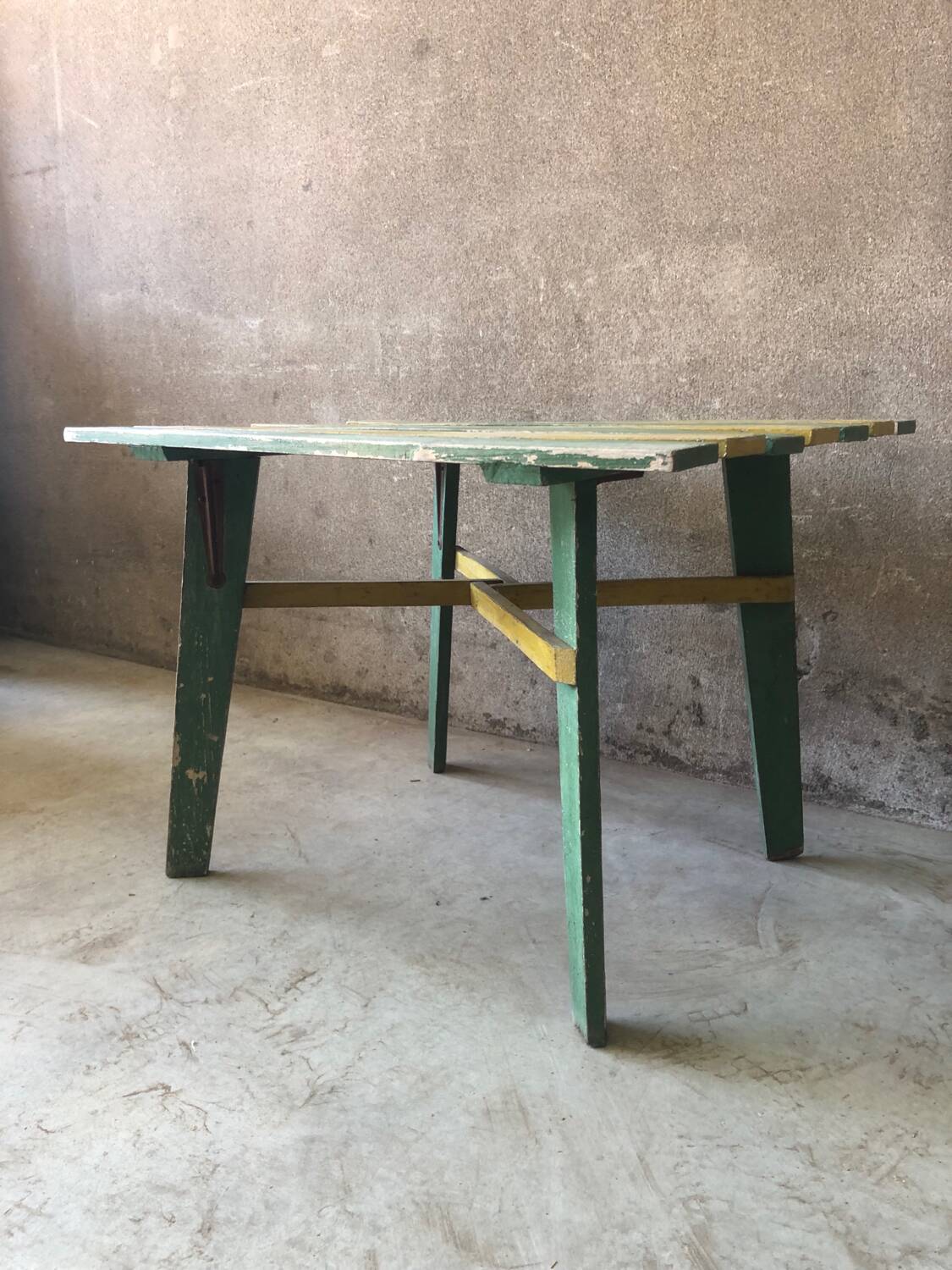 Vintage patinated garden table