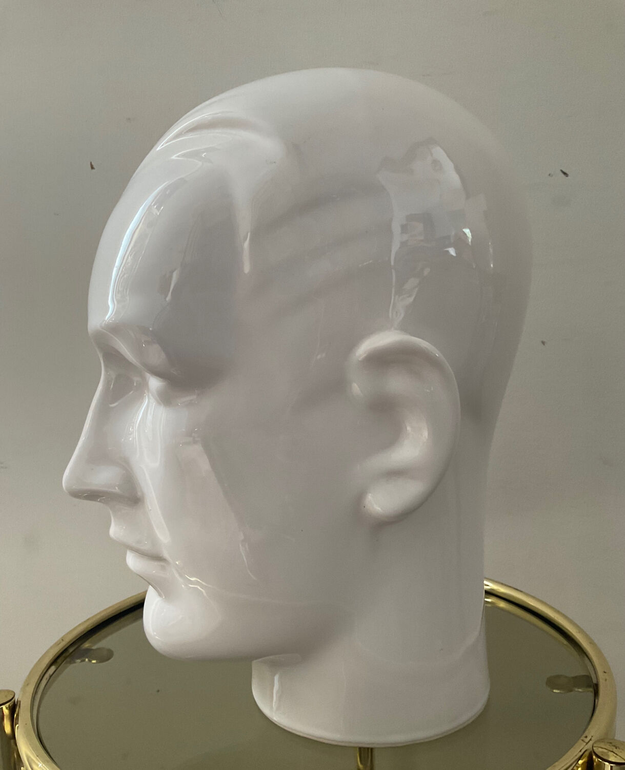 Vintage ceramic hat head