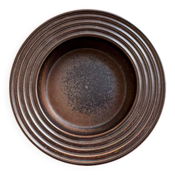 Vintage Ruska ridged Bowl by Ulla Procopé for Arabia Finland