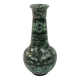 Large green earth-mixed ceramic vase by Jean Gerbino Vallauris