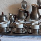 Service à café en étain