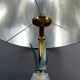 Pineapple lamp in crystal and patinated metal, France, 1950