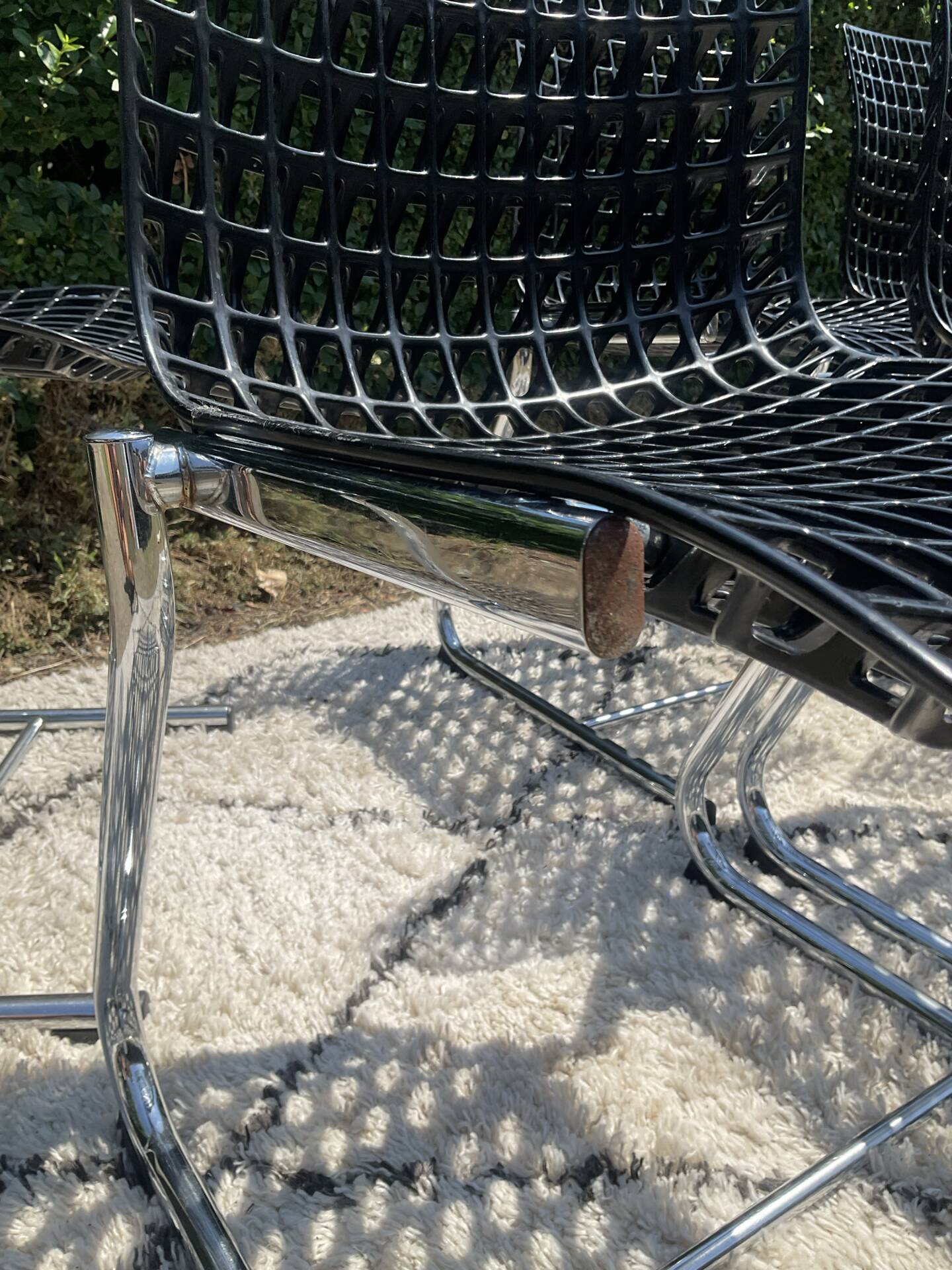 Série de 6 chaises « Moiré » par Ton Haas