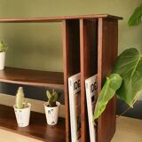 Low antique wooden storage unit