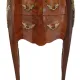 Louis XV style bedside table in marquetry rosewood