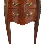 Louis XV style bedside table in marquetry rosewood