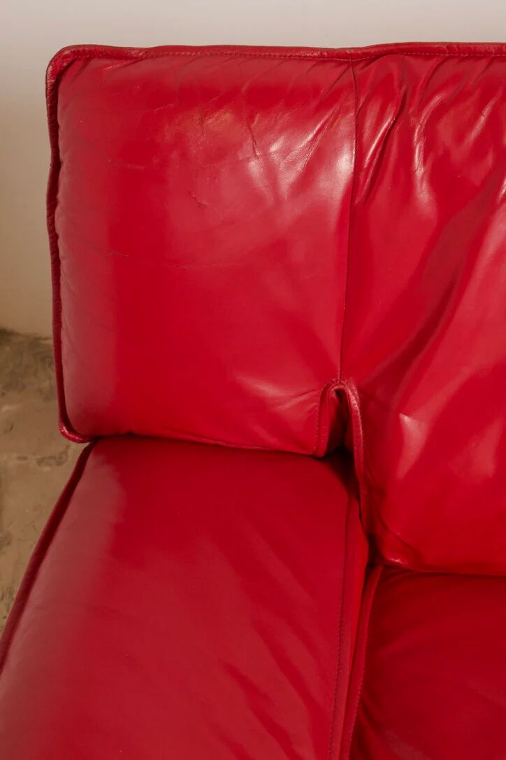 Vintage leather armchair "Ambassador", Nicoletti Salotti, Italy, 1980