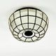 Mid Century Modern Glass Ceiling Light From Limburg, Germany, 1960s/1970s