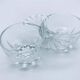1960s Salt / Pepper Shaker Scallop Shell Molded Glass