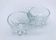 1960s Salt / Pepper Shaker Scallop Shell Molded Glass