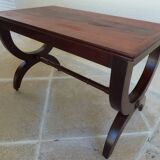 Restoration style coffee table in mahogany-colored wood / Very good condition