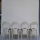 Serie de 4 chaises Baumann modèle Mouette vintage 1950s