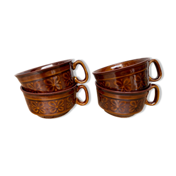 Set of 4 bistro cups