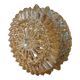 Prisma round ceiling lamp/wall lamp in vintage glossy glass
