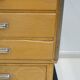 Shop counter made of birch and oak with twenty drawers, 1940s.