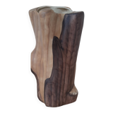 Vase Imitation Bois Mat Vintage