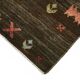 Hand-Knotted Turkish Contemporary 150 cm x 194 cm Brown Wool Carpet