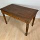 Table de ferme bureau style Louis Philippe en chêne