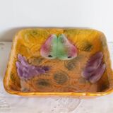 Fruit dish in slip, Sarreguemines earthenware