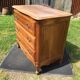 Vintage neo-Louis XV chest of drawers in solid walnut with 3 drawers